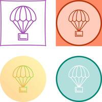 diseño de icono de paracaídas vector