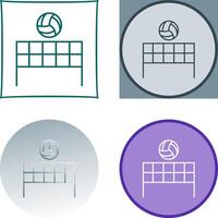 Beach Volleyball Icon Design vector