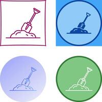 Digging Icon Design vector