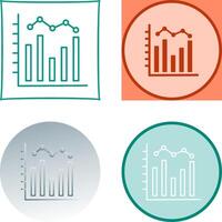 Histogram Icon Design vector