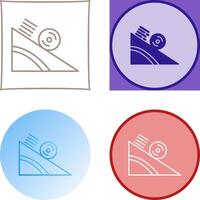 Rolling Icon Design vector