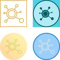 Molecule Icon Design vector