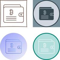 Wallet Icon Design vector