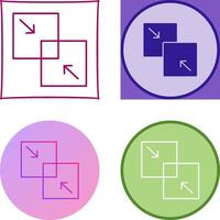 Combine Icon Design vector