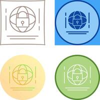 Internet Security Icon Design vector