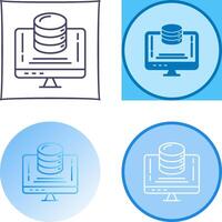 Data Storage Icon Design vector