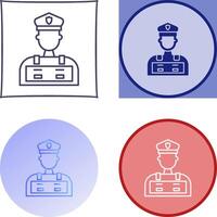 Police Man Icon Design vector