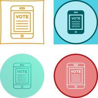 Vote Icon Design vector