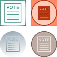 Vote Icon Design vector