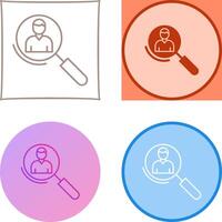 Magnifier Icon Design vector