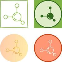 Molecule Icon Design vector