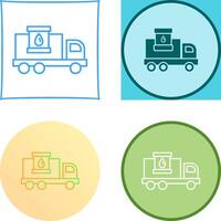 Fuel Truck Icon Design vector