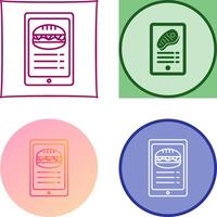 Online order Icon Design vector