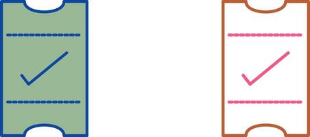 Passes Icon Design vector