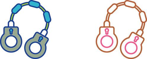 Handcuff Icon Design vector