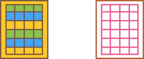 Table of Rates Icon Design vector