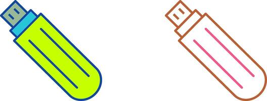 Unique USB Drive Icon Design vector