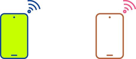 Unique Connected Device Icon Design vector