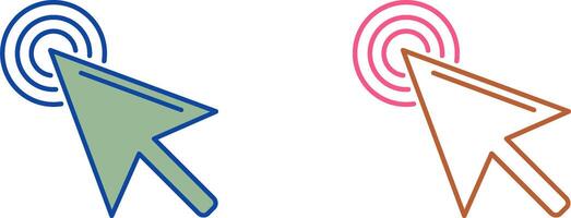 Unique Click Icon Design vector