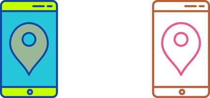 Unique GPS Service Icon Design vector