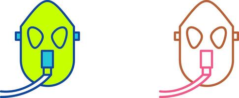 Unique Oxygen Mask Icon Design vector