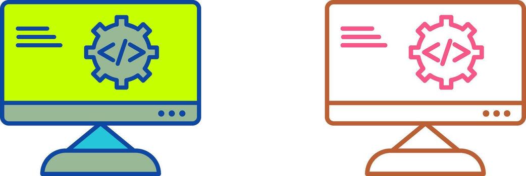 único código mejoramiento icono diseño vector
