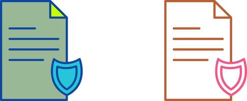 Private Document Icon Design vector