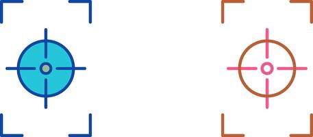 Unique Focus Vertical Icon Design vector