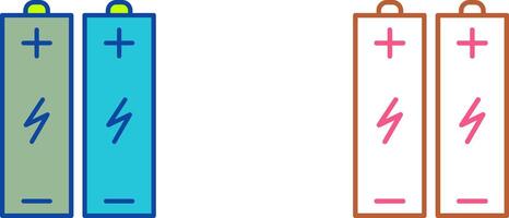 Batteries Icon Design vector