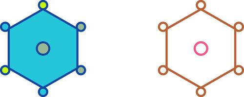 Unique Nodes Icon Design vector