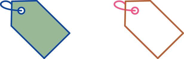 Unique Tag Icon Design vector