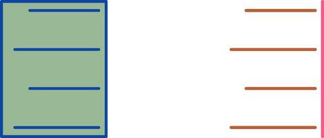 Unique Right Align Icon Design vector