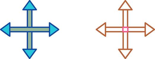 Unique Move Icon Design vector