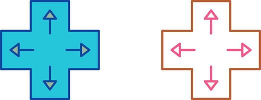 Unique Direction Keys Icon Design vector