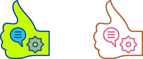 Unique Like Marketing Icon Design vector