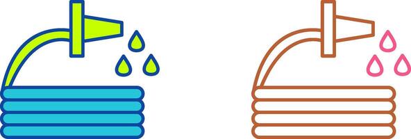 Unique Water Hose Icon Design vector