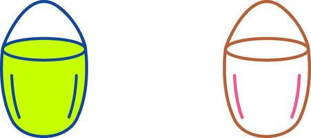 Unique Water Bucket Icon Design vector