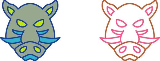 Boar Icon Design vector