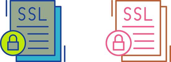 SSL Icon Design vector