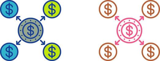 Distribution Icon Design vector
