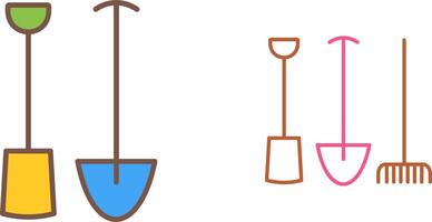 Gardening Tools Icon Design vector