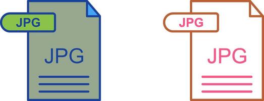JPG Icon Design vector