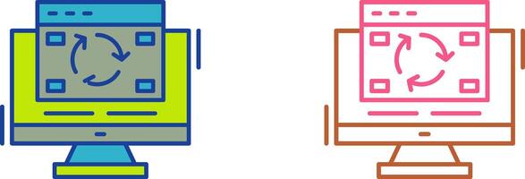 Update Icon Design vector