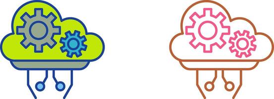 Cloud Computing Icon Design vector