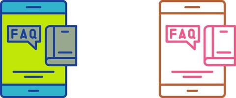 Faq Icon Design vector