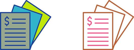 Invoice Icon Design vector