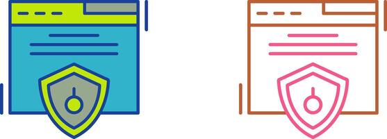 Web Security Icon Design vector