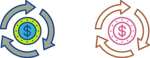 Turnover Icon Design vector