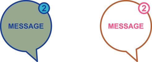 Message Bubbles Icon Design vector