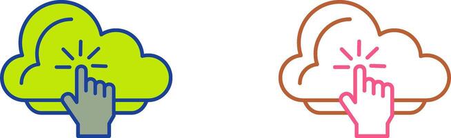 Cloud Computing Icon Design vector